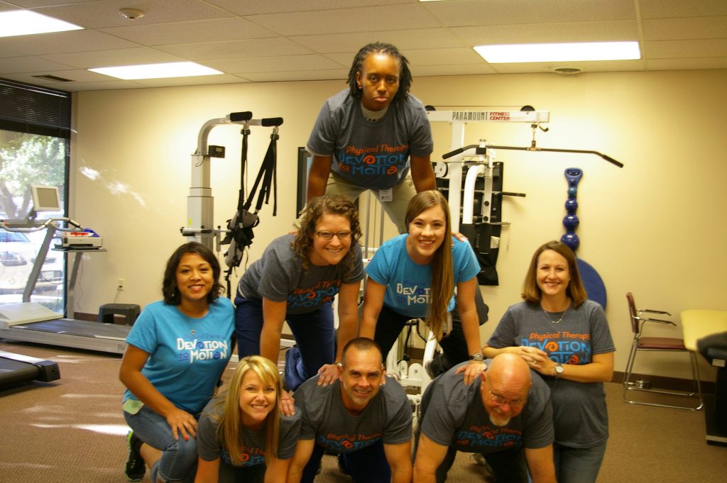 therapists in pyramid celebrate national physical therapy month