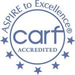 image of the carf accredited seal for Pate Rehab