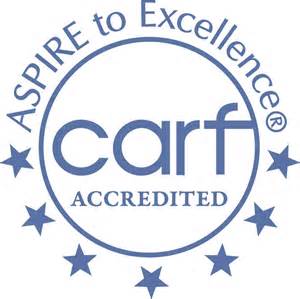 Carf accreditation seal with brain injury outcomes data