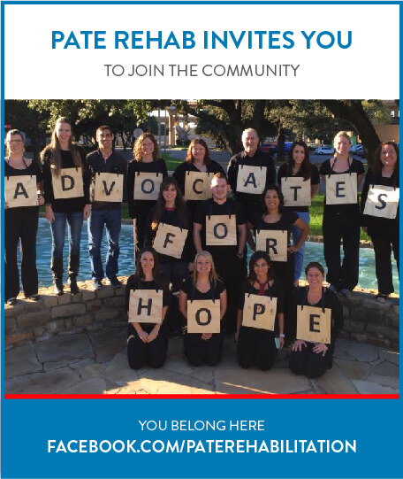 Connect with Pate Rehabilitation on Facebook